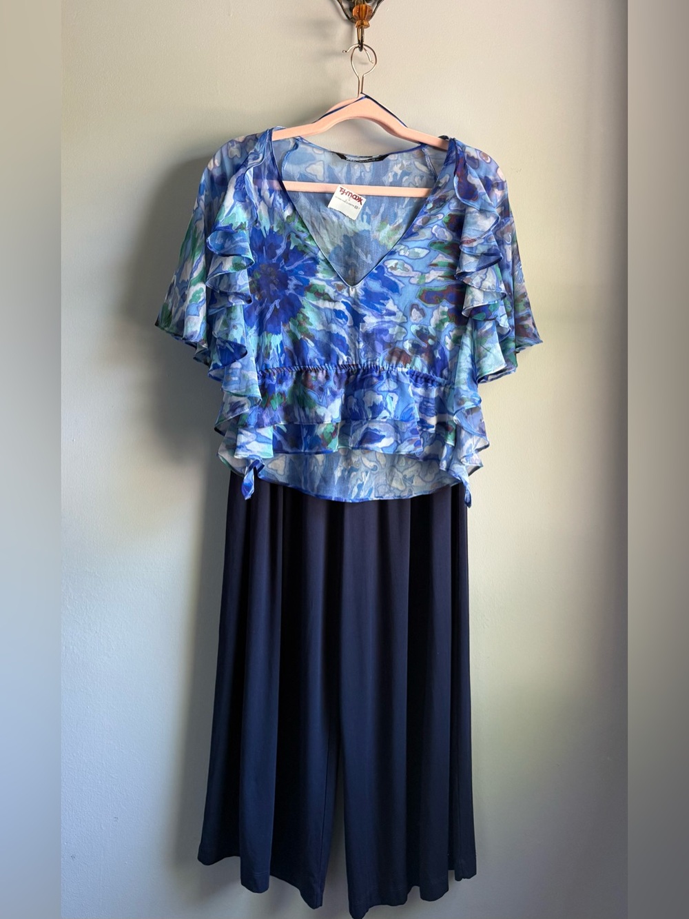 J. McLaughlin Navy Wide-Leg Pants Super Soft Modal Blend Size XS - 4th of July - Picture 11 of 13